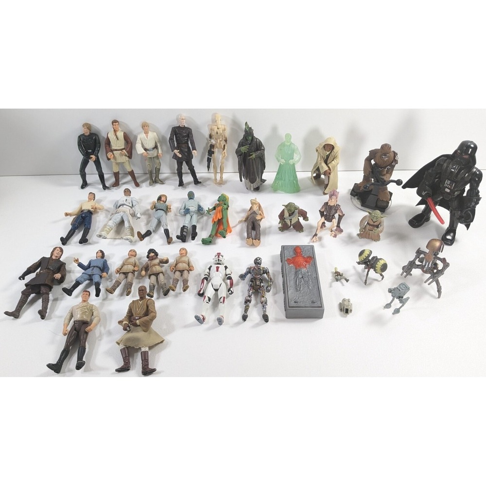 Star Wars action Figures And Accessories Lot Of 34 collectable‎